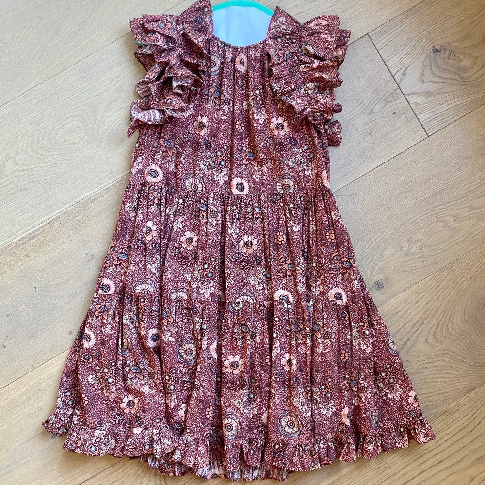 Ulla Johnson Ruffle Sleeve Mini Dress